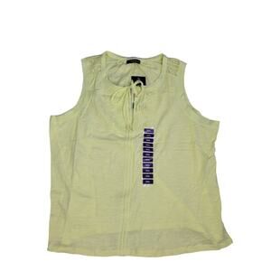 Rafaella Ladies Sleeveless Split‎ Neck With Fabric Tie Fashion Top
